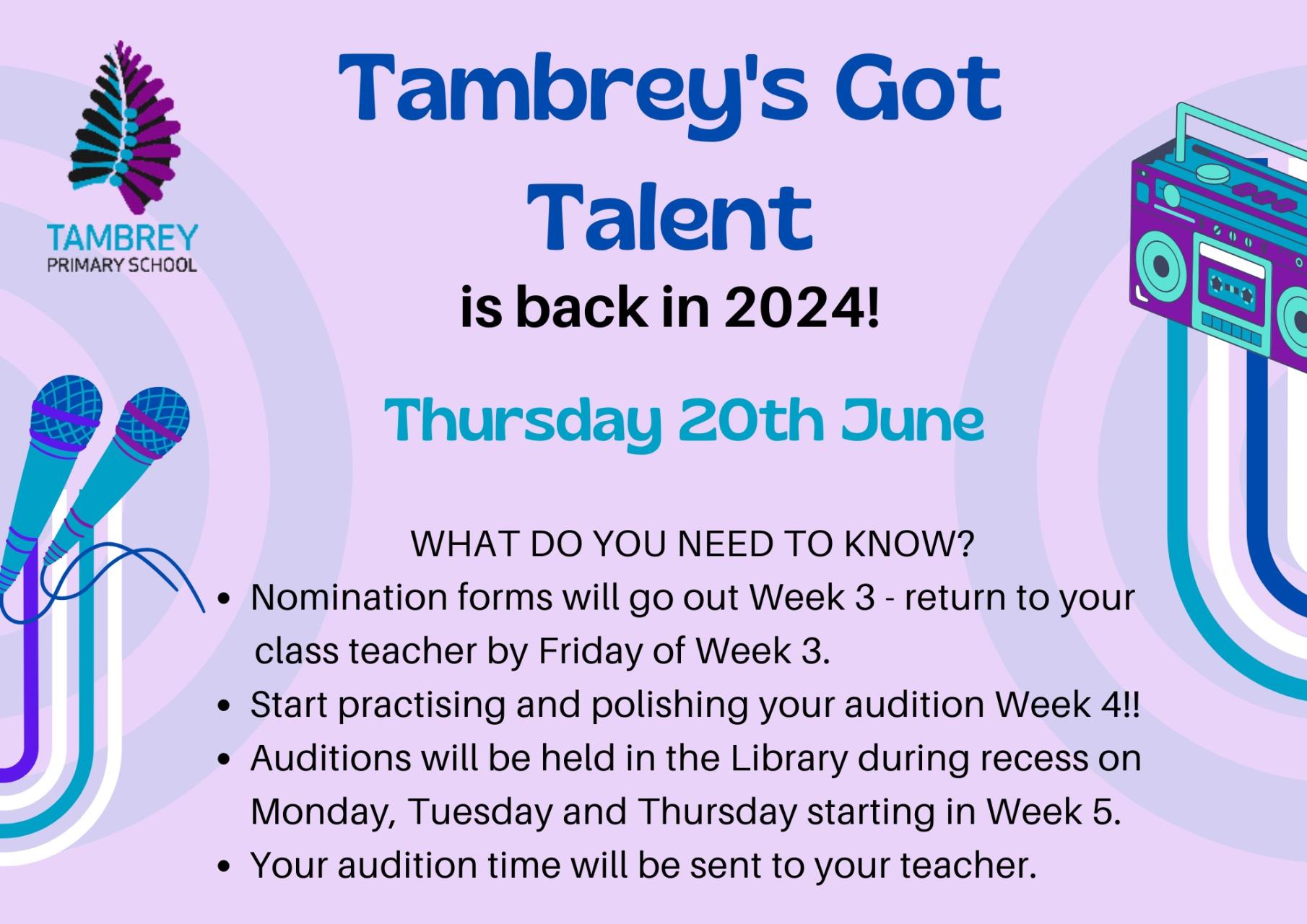 Tambrey's Got Talent!